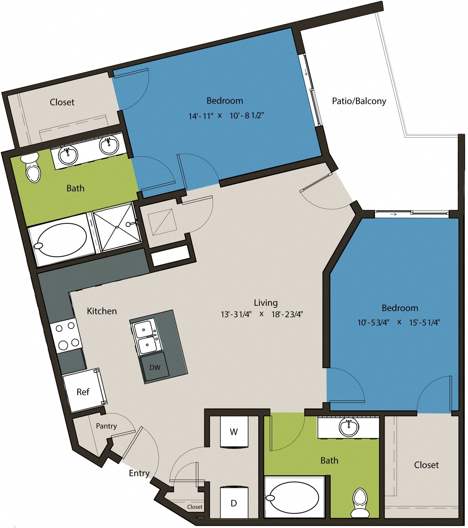 Floor plan layout diagram for 2G